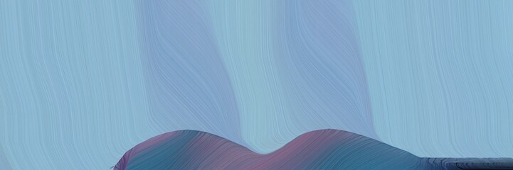 futuristic banner with waves. contemporary waves illustration with sky blue, old lavender and teal blue color