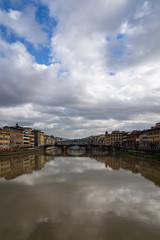 The Arno River in Florence Italy