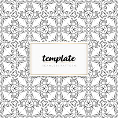 Background mandala seamless pattern vector