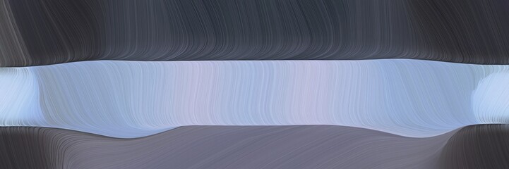 dynamic futuristic banner. elegant curvy swirl waves background design with dark slate gray, light steel blue and dark gray color