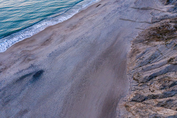 Fototapeta premium Küstenlandschaft aus der Vogelperspektive