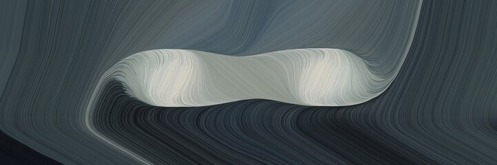 futuristic banner with waves. modern waves background illustration with dark slate gray, dark gray and gray gray color