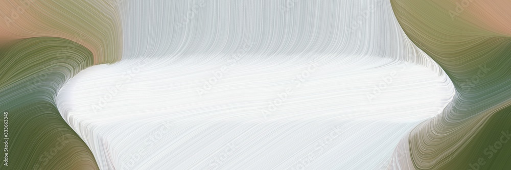 Poster landscape orientation graphic with waves. modern soft curvy waves background design with pastel brown, lavender and rosy brown color