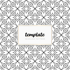 Background mandala seamless pattern vector