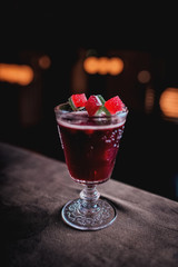 coctail with marmalade
