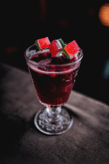 coctail with marmalade