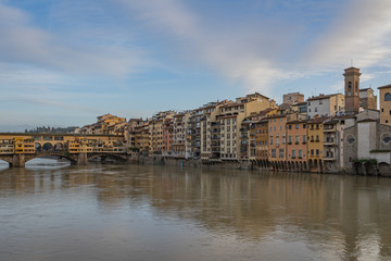 Fototapeta premium The Arno River in Florence Italy
