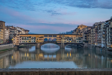 Obraz premium The Arno River in Florence Italy
