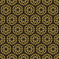 Geometric seamless background pattern  on dark background for your design