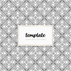 Background mandala seamless pattern vector