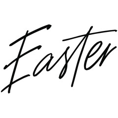 Easter vector title or heading in hand lettered style