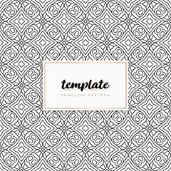 Background mandala seamless pattern vector