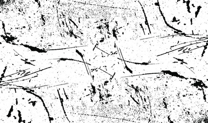 Scratched Grunge Urban Background Texture Vector. Dust Overlay Distress Grainy Grungy Effect. Distressed Backdrop Vector Illustration. Isolated Black on White Background. EPS 10.