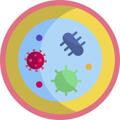 Fototapeta premium Coronavirus vector illustration icons. Virus transmission