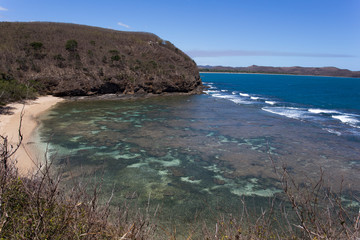 Fototapeta premium A trail touching three bays close to La Roche Percee