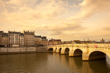 Obraz premium Pont Neuf bridge over the Seine River at Ile de la Cite, Paris, France
