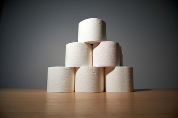 toilet paper concept shortage during the coronavirus pandemic