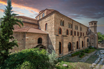Cathedral Agia Sophia, ancient Byzantine Orthodox church in Thessaloniki, Macedonia, Greece