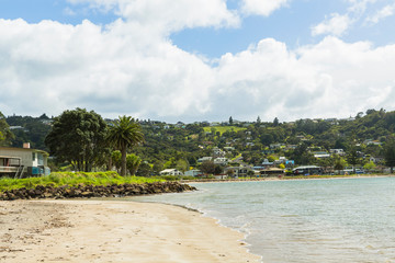 ニュージーランド　コロマンデル半島のフィティアンガのビーチ