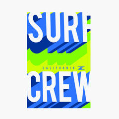 surf typography