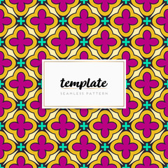 Background mandala seamless pattern vector