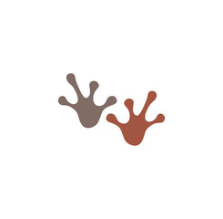 Animal foot print icon on background for graphic and web design. Creative illustration concept symbol for web or mobile app