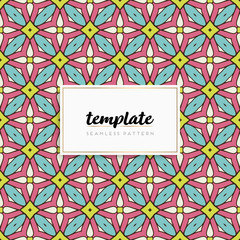 Background mandala seamless pattern vector