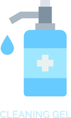 Cleaning  Gel icon.