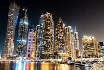 Fototapeta na wymiar Dubai Marina, United Arab Emirates, UAE