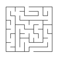 10x10 rectangular maze with no solution