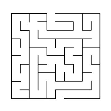 10x10 rectangular maze with no solution