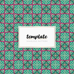 Background mandala seamless pattern vector