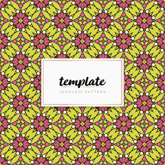 Background mandala seamless pattern vector