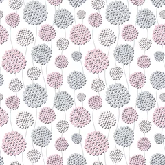 Tapeten Abstract dandelions. Seamless vector pattern. © Julia
