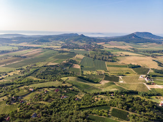 Aerial view of Hungary