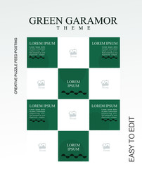 modern social media post feed modern, retro, instagram feed, instagram template, instagram frame, minimalist.