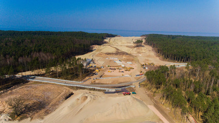 PRzekop Mierzei Wiślanej Dron z lotu ptaka © Marcin