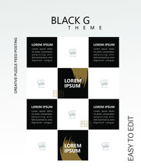 modern social media post feed modern, retro, instagram feed, instagram template, instagram frame, minimalist.