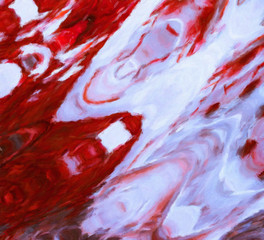 Abstract painting graphic fractal art. Creative template for decor backgrounds of covers, web banners, invitations or cards. Surreal bright print in digital oil and acrylic mixed impressionism style.