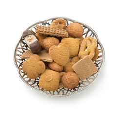 Bowl with a variation of dutch traditional cookies