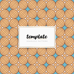 Background mandala seamless pattern vector