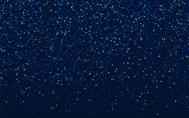 Fototapeta premium Blue Cosmos Digital Rain Pattern. Dark Shimmer 