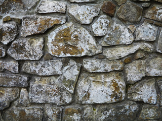   texture of stone on wall of different rocks