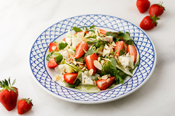 fruit salad with strawberry