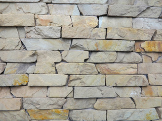  texture of stone on wall of different rocks  