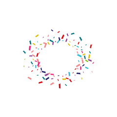 Color FallingFestive Shine Postcard. Shine Background. Confetti Invitation Wallpaper. Color Invitation Wallpaper.