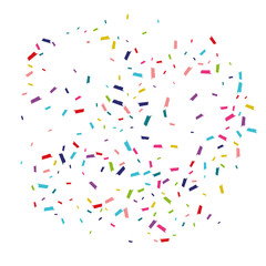 Color Abstract Dust Design. Rain Postcard. Splash Vector Invitation. Color Carnaval Banner.