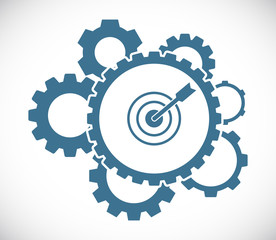 gears blue icon