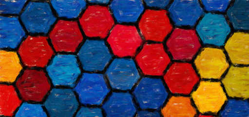 Pretty bright colors abstract background, fashion art print pattern with fractal elements and geometric effects, design backdrop for fabric and textile, beautiful cover, flyer, card and web advertise