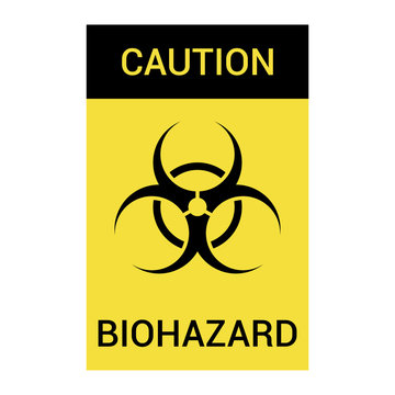 Biohazard symbol, sign of biological threat alert. Vector illustration